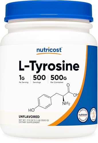 Nutricost Nutricost L-Tyrosine Powder (500G) Pure L-Tyrosine, 1000mg Per Serving sold by Nutricost - Amazon Seller - US