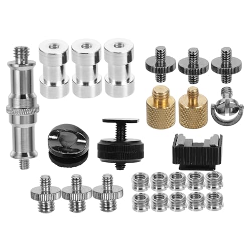 Tornillos para cámara de precisión metálica y adaptadores estables para trípode 4