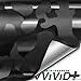 VViViD+ Stealth Black Multi-Finish Camouflage Vinyl Wrap with Air Release (1ft x 5ft)