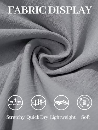 Lexiart Calça masculina de golfe, ajuste relaxado, elástica, casual, trabalho, secagem rápida, leve,