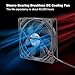 Alinan 4pcs 120x120x25mm 5V USB Fan 2000RPM 66.3CFM 31.5dBA Computer & Electronics Cooling Fan
