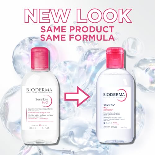 image for Bioderma Sensibio H2O Micellar Water, Makeup Remover Cleanser, Gentle 