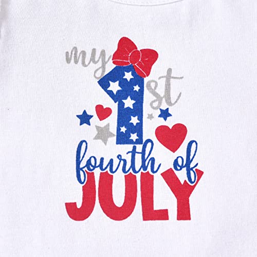 Preemie Girls 4Th Of July Outfit Premature Baby 1St Independence Day Skirt American Flag Clothes Stars Stripes Patriotic Red #TOP6