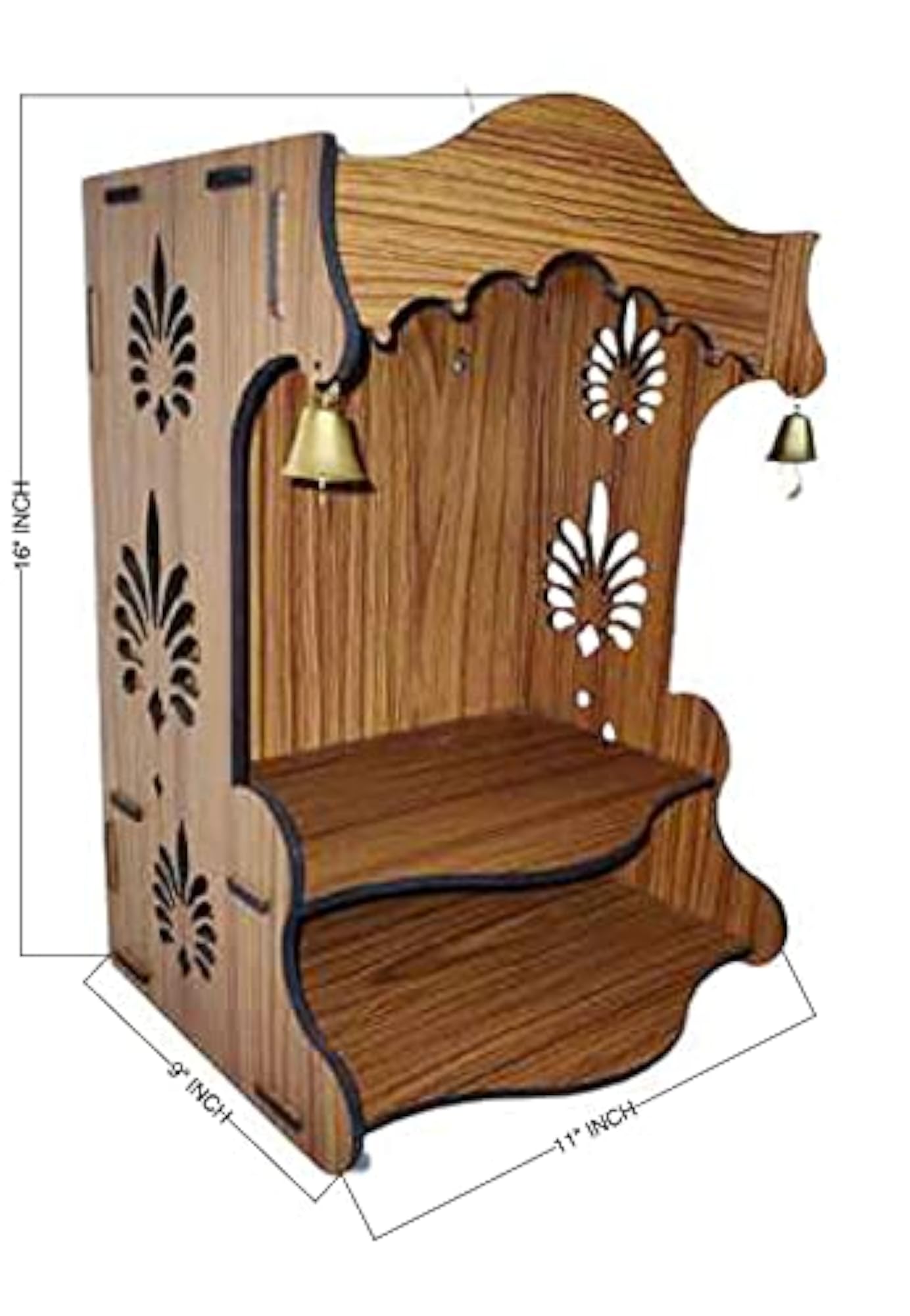 Fully Handmade Small Wooden Home Temple/Pooja Mandir