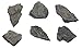 6PK Raw Carbonaceous Shale, Sedimentary Rock Specimens - Approx. 1