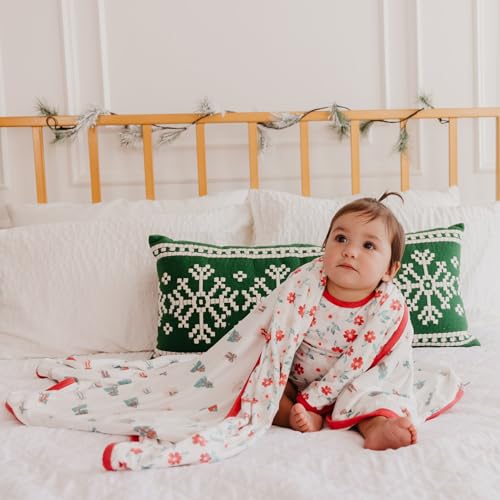 Image of Copper Pearl Jumbo 3-Layer Baby Blanket: Soft Baby Quilts for Boys and Girls | Breathable, Cozy, Toddler Blanket | Baby Quilt for Newborns | 46x46 Premium Polyester /Rayon | Noel