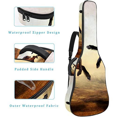 Hondank Housse imperméable pour guitare acoustique avec double bandoulière et poche Motif tournesol d’été, Multicolore… - Les Beatles, Paul McCartney, John Lennon, RIngo Starr, George Harrison Hondank Housse imperméable pour guitare acoustique avec double bandoulière et poche Motif tournesol d'été, Multicolore… – Image 5