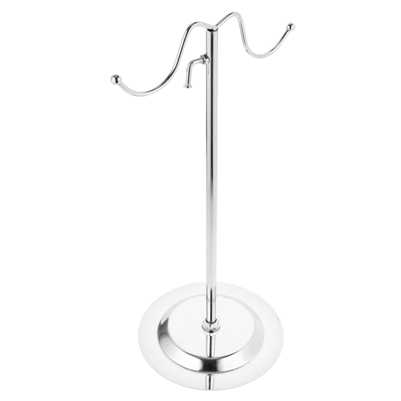 Toallero de encimera cromado y metálico para muebles de baño