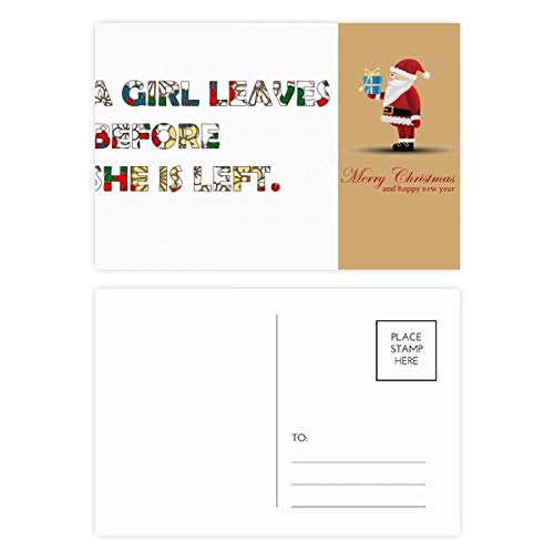 Cartes postales filles Père Noël pour vos vœux en famille