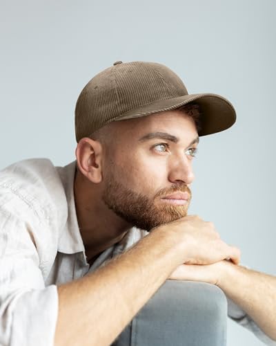 Image of WESTEND Corduroy Baseball Cap for Men and Women - Cool Weather Hats