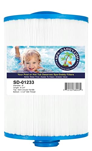 Spa-Daddy SD-01233 Filter - Replacement for Gulf Coast Spas Replaces Pleatco PWW25P3 | Unicel 6CH-925