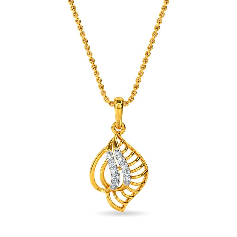 Image of KISNA JEWELS 14KT|18KT BIS Hallmark Pure Gold Pendant for Women