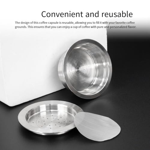 Capsules café inox FACAIIO Mio, ensemble durable avec tamper de précision