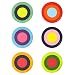 Puj Grippy Non-Slip Safety Adhesive Bathtub or Shower Treads, Non-Toxic, No BPA No PVC, Mold and Mildew Resistant (pack of 6 treads, 6" diameter each)