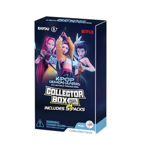 Kpop Demon Hunters-Collectible Trading Cards-Energy Edition-Collector Box(5 Packs)