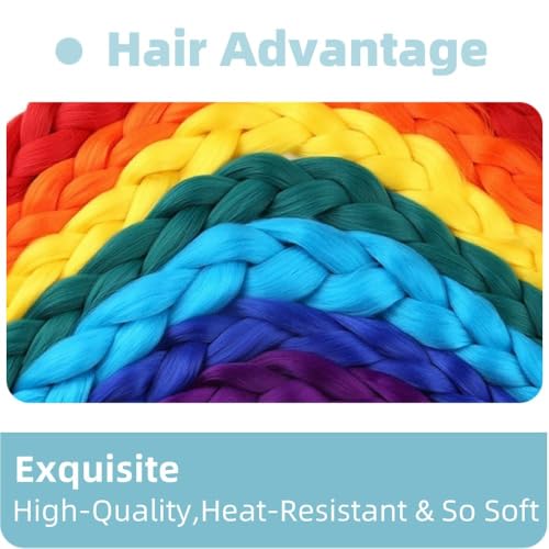 Kunsthaar Zum Einflechten Easy Braid Vorgedehnte Dunkelbraun Braids Extensions HaarverläNgerungen 24 Zoll 1pc Haar Zum Einflechten Braids ZopfverläNgerungen (Deep brown)