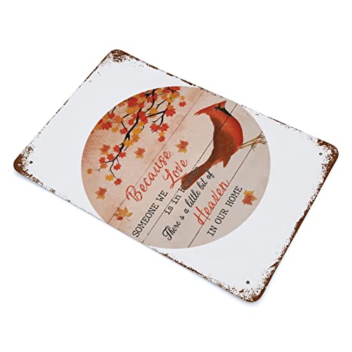 Plaque cardinal de Noël en métal durable grand format 30x45cm - 3