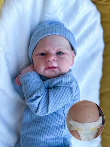 Zero pam Full Silicone Reborn Baby Dolls Boy-48CM Realistic Baby Doll, Posable Real Life Babies That Look Real, Anatomically Correct Silicone Reborn Dolls For Girls