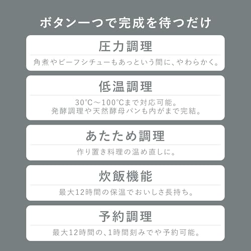 Re・De Pot 電気圧力鍋 2L EPC01A-20サムネイル4