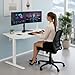 Mount-It! Dual Monitor Stand for Desk - Double Monitor Mount for 2 Screens up to 32 Inch and 17 Lbs - Free-Standing Base Swivel, Tilt, Rotates 360 Adjustable Arms - VESA Compatible High Grade Steel