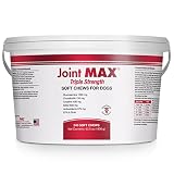 PHS Joint MAX Triple Strength (TS) Soft Chews for Dogs - Glucosamine, Chondroitin, MSM - Vitamins, M