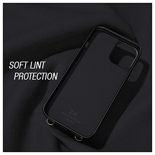 Iphone 11 Wallet Case, Zve Iphone 11 Case With Credit Card Holder Crossbody Chain Handbag Purse Wrist Strap Zipper Leather Case Cover For Apple Iphone 11 6.1 Inch 2019 - Black #TOP4