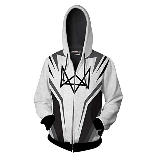 Sweatshirt à capuche imprimé 3D dogs pour homme grande taille 5XL veste zippée confort