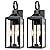 19" Large Outdoor Wall Light - Black Outside Wall Mounted Light Fixture, Exterior Farmhouse Wall Sconce Lantern 2-Light, Modern Porch Lighting Exterior Lamp for House, 2 Pack