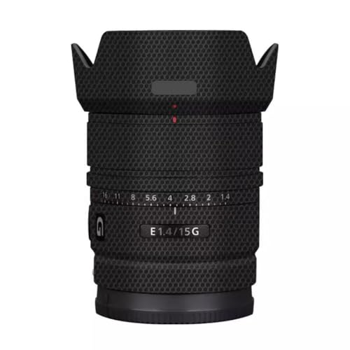 Autocollant Sony E 15 mm F1.4 G vinyle protection noir matrice pour objectif