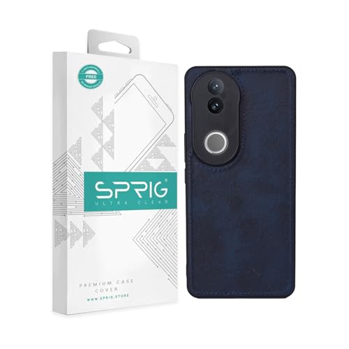 SPRIG Compatible with VIVO V50 5G Premium PrimeMatte Back Cover Drop Tested Shock Proof Mobile Case for Men, Women, Boys and Girls with Camera Protection (Blue)