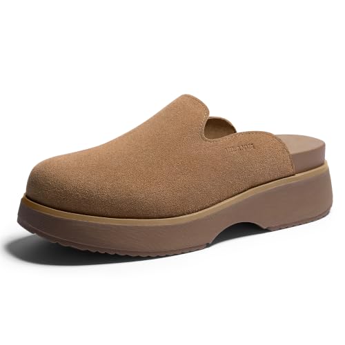 Vilanva Women's Suede Platform Clogs