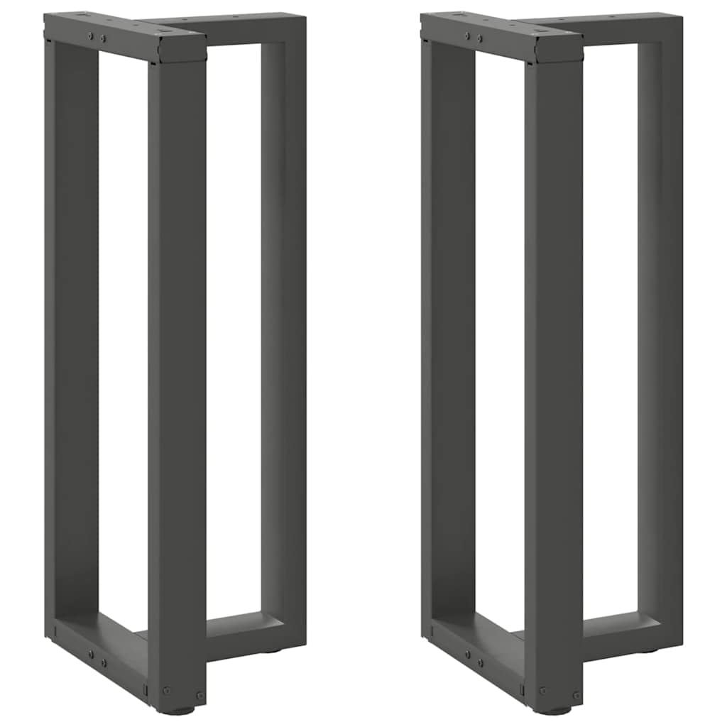 vidaXL Bar Table Legs T-Shaped 2 pcs Anthracite 50x35x(100-101) cm Steel