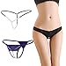 Vivly Bodas 3 Pack Women's Sexy Pearl Thong Panties Underwear Lingerie