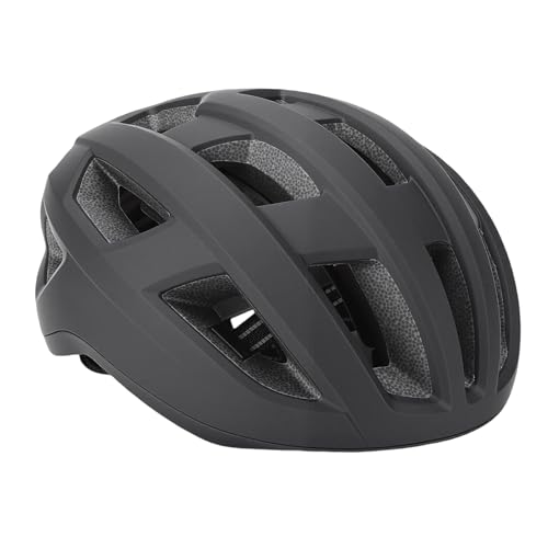Casco de bicicleta de carretera y montaña negro con ajuste trasero 5