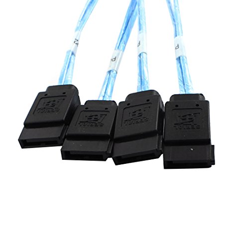 Cable Ruilogod Mini SAS 26P a 4 SATA 1m miniatura 3