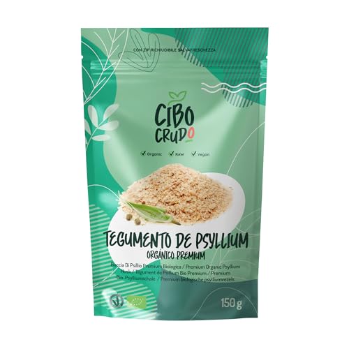 Cáscara de Psyllium Ecológico - 99% Pureza - 150g. Psyllium Husk o Plantago Ovata come Fibra Alimentaria para Pan Naturalmente sin Gluten. Organic Psyllium Husk.