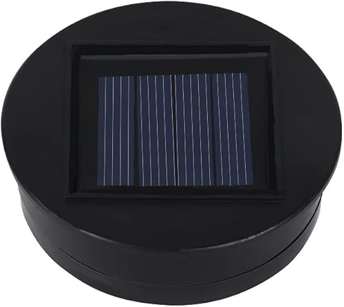 EXCMARK Partes de luz solar tapas superiores con batería recargable para linternas solares (diámetro 2.4 pulgadas)