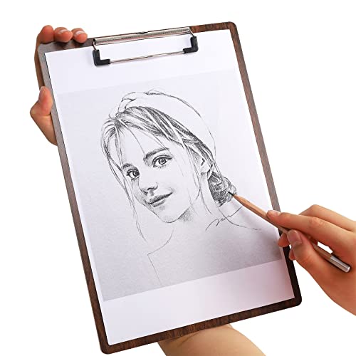 A4 Portablocco di Legno,12 Pezzi Portablocchi con