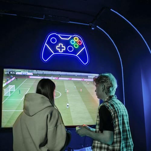 Image of Gamer Neon Sign, Gaming Neon Sign for Gamer Room Decor, Gaming Lights for Wall Decor, Boys Bedroom and Video Game Room, USB Powered Adjust Brightness Gaming Led Sign, Gamer Gifts for Kid, Teen, Boy