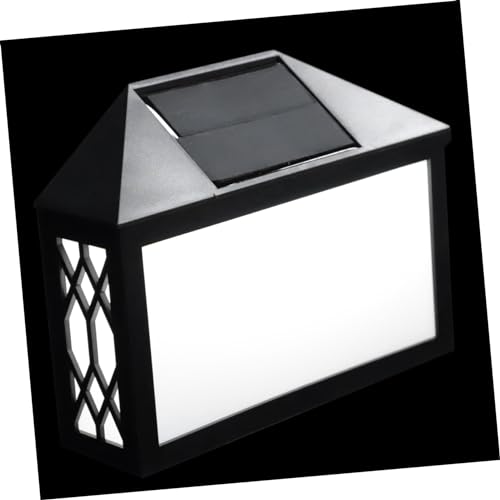 UKCOCO Plaque Porte Lumineuse Solaire Éclairage De Numéro De Maison Extérieur Panneau Adresse Éclairé Solaire