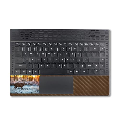 Image of MightySkins Carbon Fiber Skin Compatible with Alienware X14 R2 (2023) Full Wrap Kit - Buck | Protective, Durable Textured Carbon Fiber Finish | Easy to Apply & Change Styles | Made in The USA