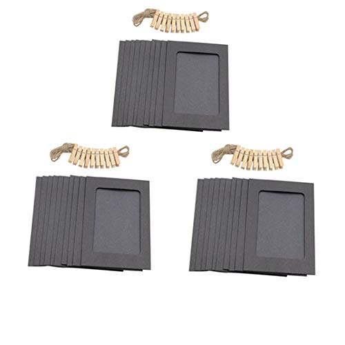 Crizcape 30 Pack Paper Photo Frame 6X4 For Photo Wall Picture Mats Photos Hanging/Cardboard Picture Frame (Black) #TOP1