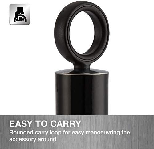 Morphy Richards 976012 Dune Towel Pole with Weighted Base, Anti-Slip Feet, Stainless Steel, Black
