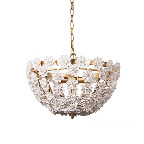 Lustre de décoration florale en fer pour sublimer une table