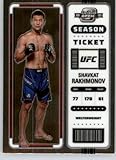 2023 Panini Chronicles #367 Shavkat Rakhmonov Welterweight Contenders Optic Season Ticket Official UFC/MMA Trading Card in Raw (NM or Better) Condition