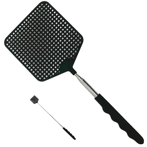 Matamoscas Extensible, Matamoscas, Matamoscas Telescópico,Matamoscas Telescópico Manual para Evitar Moscas y Mosquitos