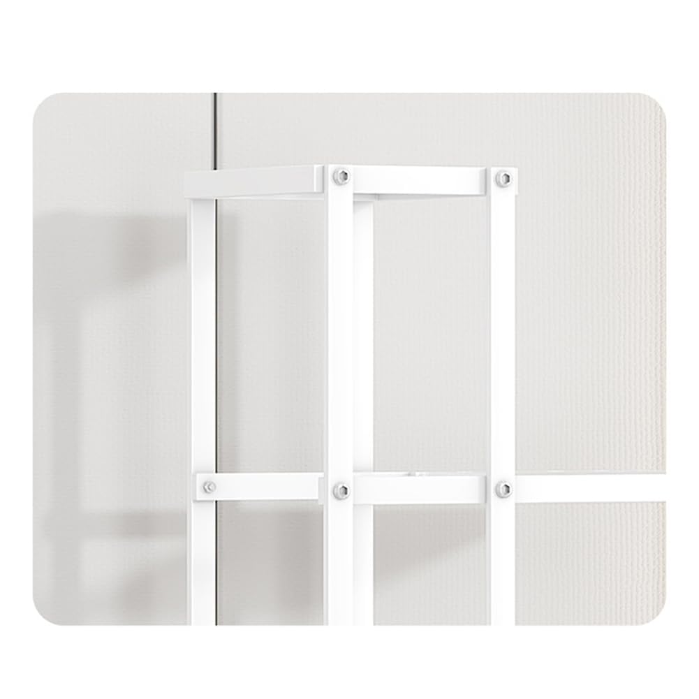 Support pour Plantes 11 Niveaux en métal,Étagère à Plantes intérieur sur 4 Roulettes Amovibles,Rangement pour plantes/présentoir à plantes pour jardin,balcon,parlor(120X114X26cm,Blanc)