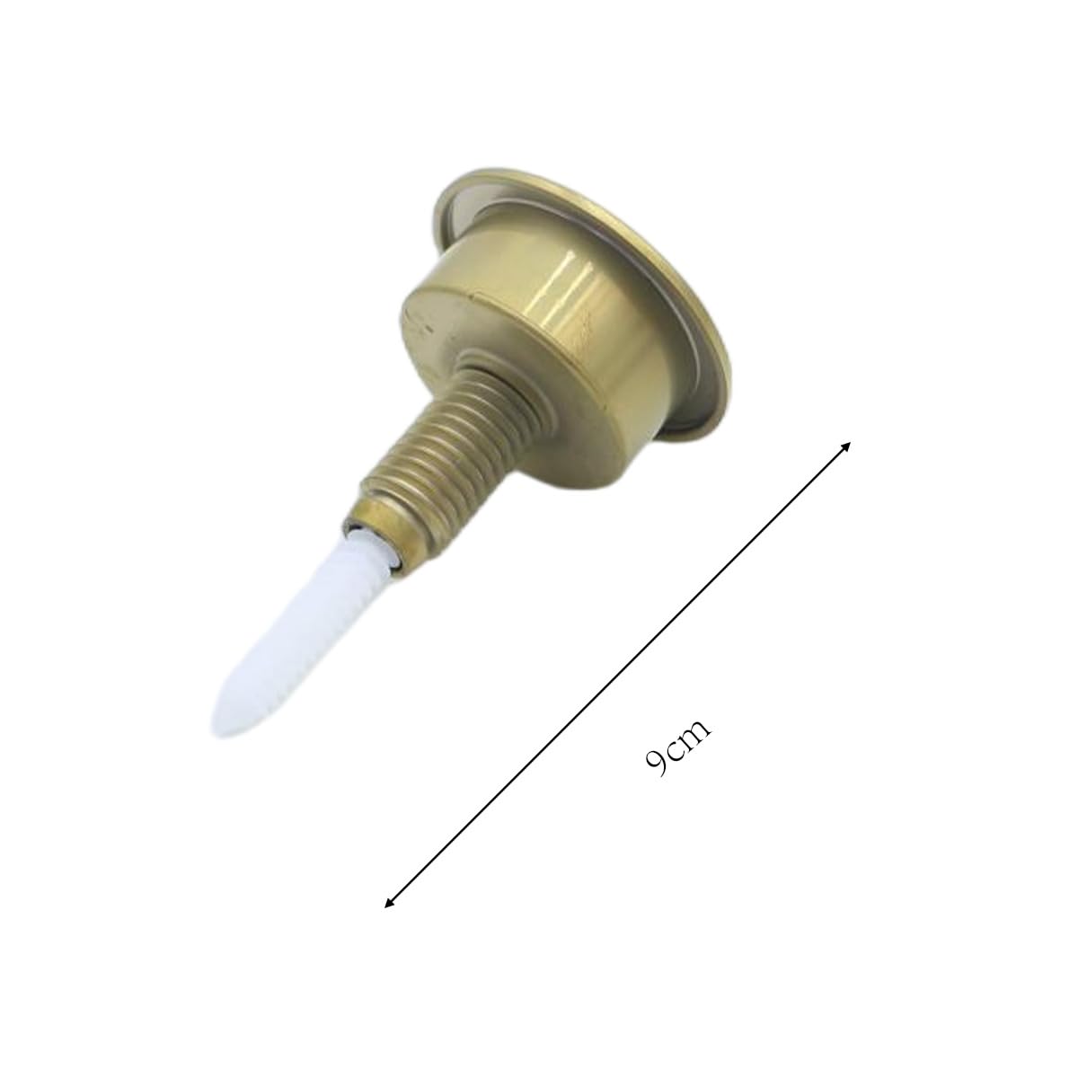 Pulsador de Descarga Doble para Inodoro, Acabado Dorado Cepillado, con Mecanismo Ajustable para Twyford Optima 49. Botón de Descarga Ligero de ABS con función de Ahorro de Agua.