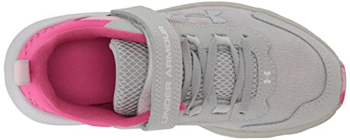 Under Armour Girls Pre-School Assert 9 Alternate Closure Running Shoe, (103) Halo Gray/Rebel Pink/Iridescent, 3 Little Kid #TOP27
