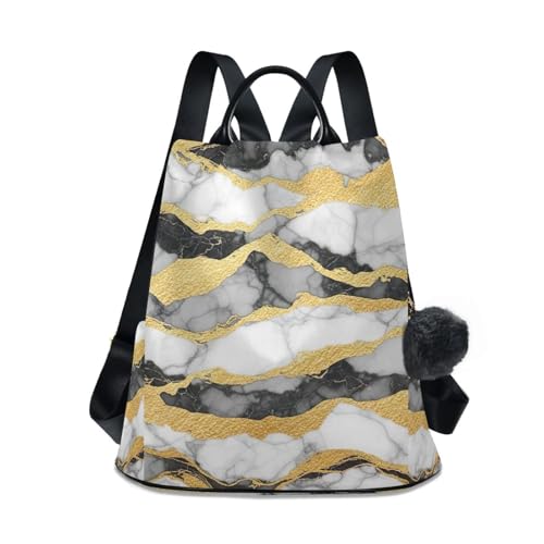 Sac à dos randonnée et camping femme design marbre moderne